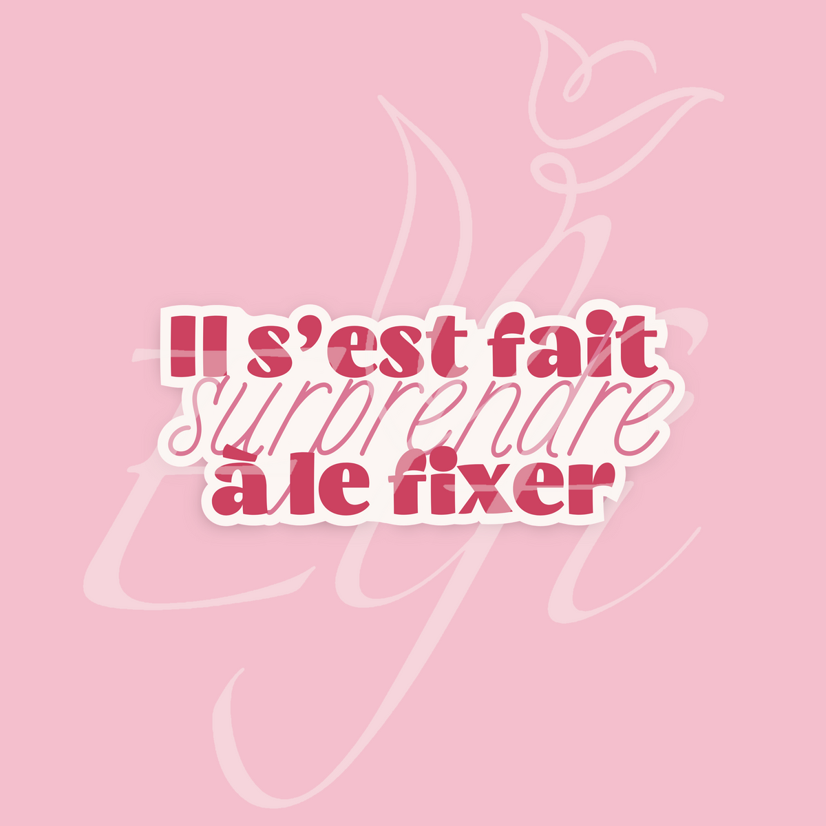 Sticker Numérique – Il s’est fait surprendre à le fixer