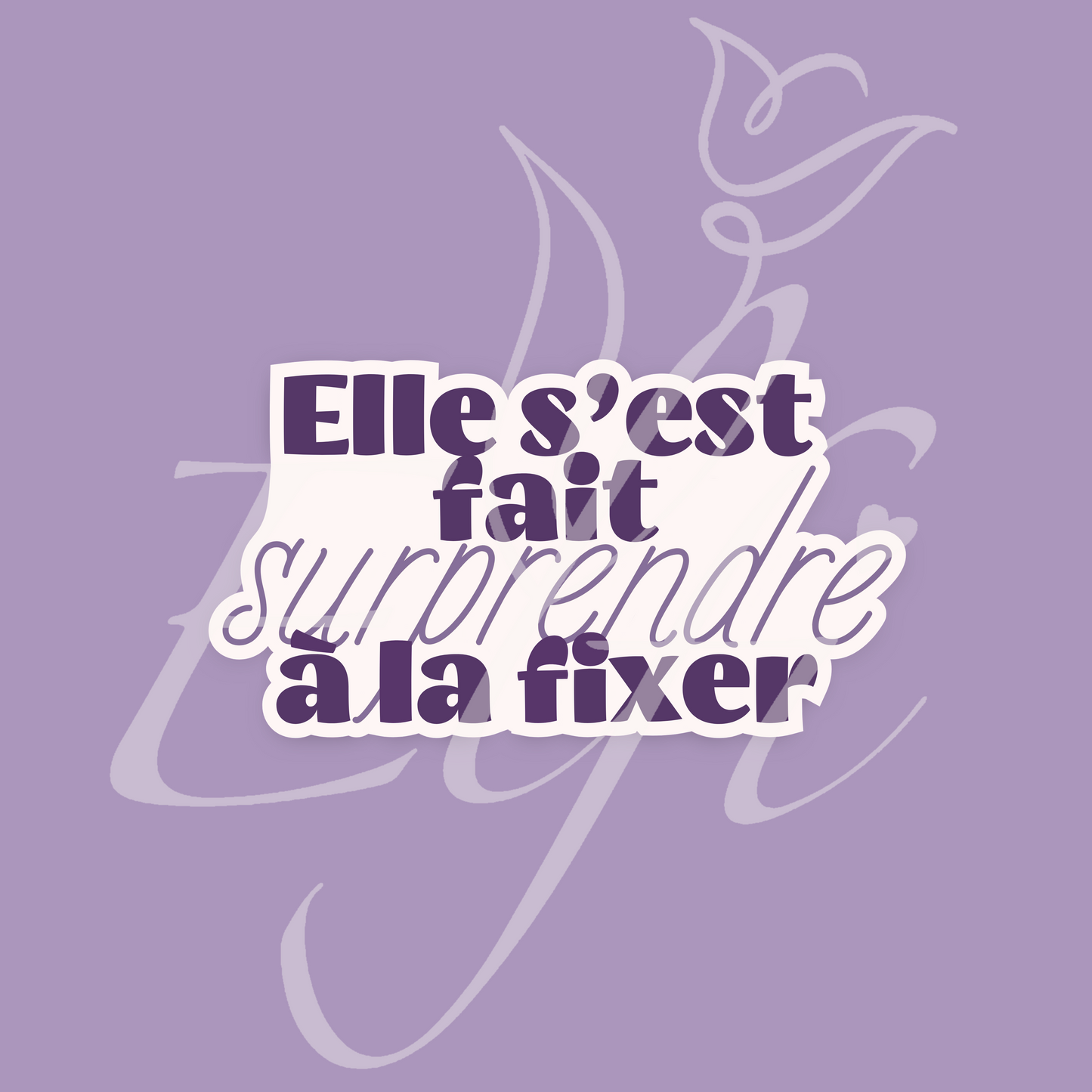 Sticker Numérique – Elle s’est fait surprendre à la fixer