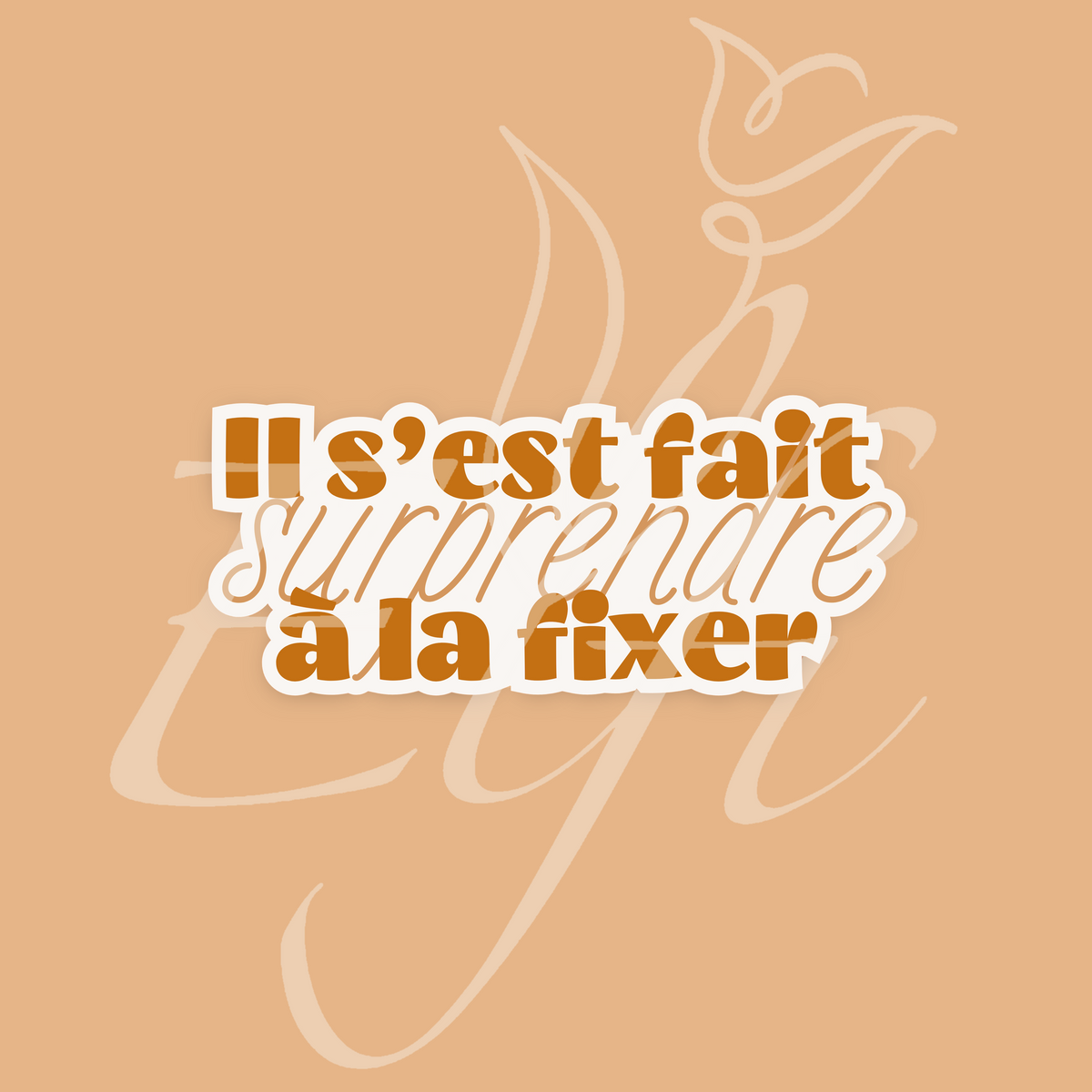 Sticker Numérique – Il s’est fait surprendre à la fixer