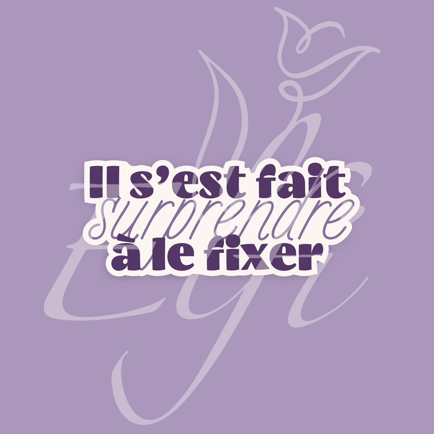 Sticker Numérique – Il s’est fait surprendre à le fixer