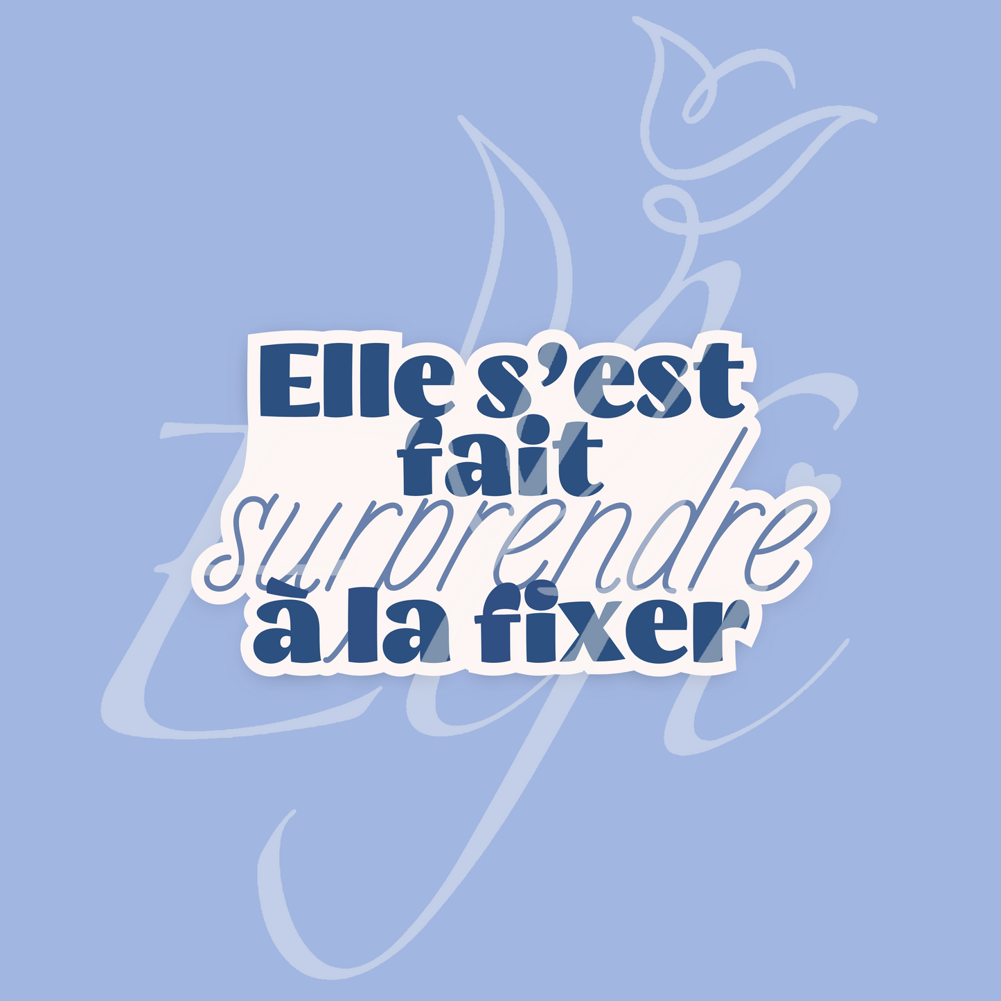 Sticker Numérique – Elle s’est fait surprendre à la fixer