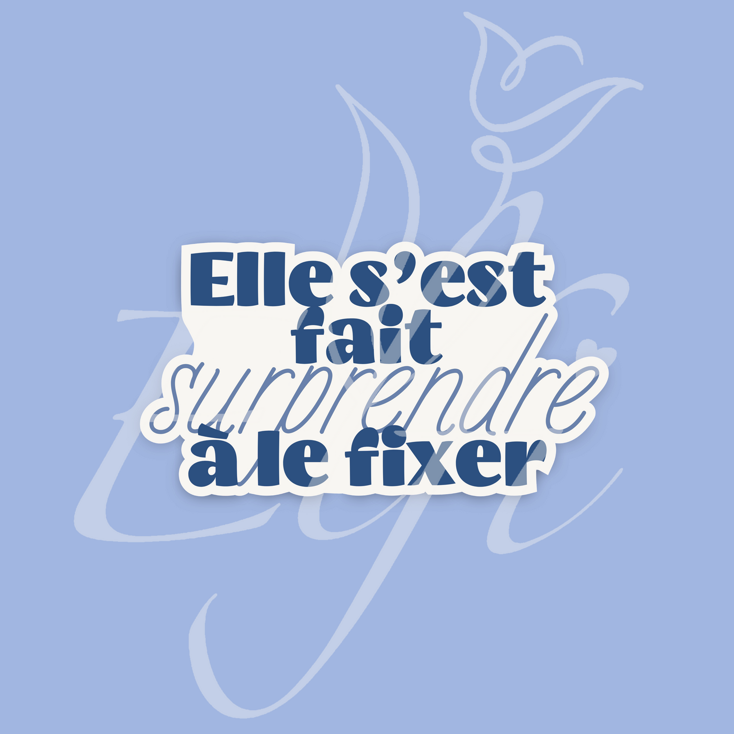 Sticker Numérique – Elle s’est fait surprendre à le fixer