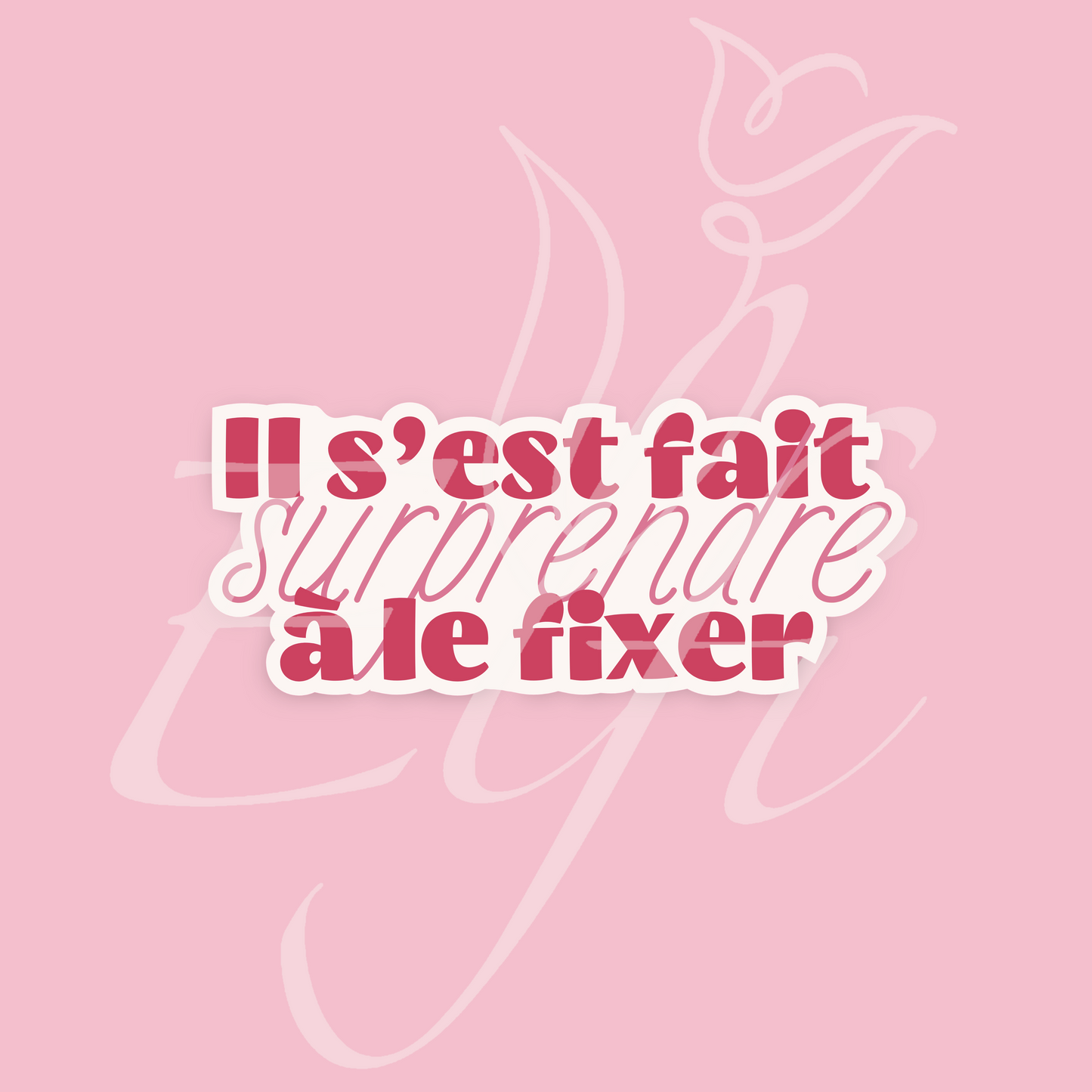 Sticker Numérique – Il s’est fait surprendre à le fixer