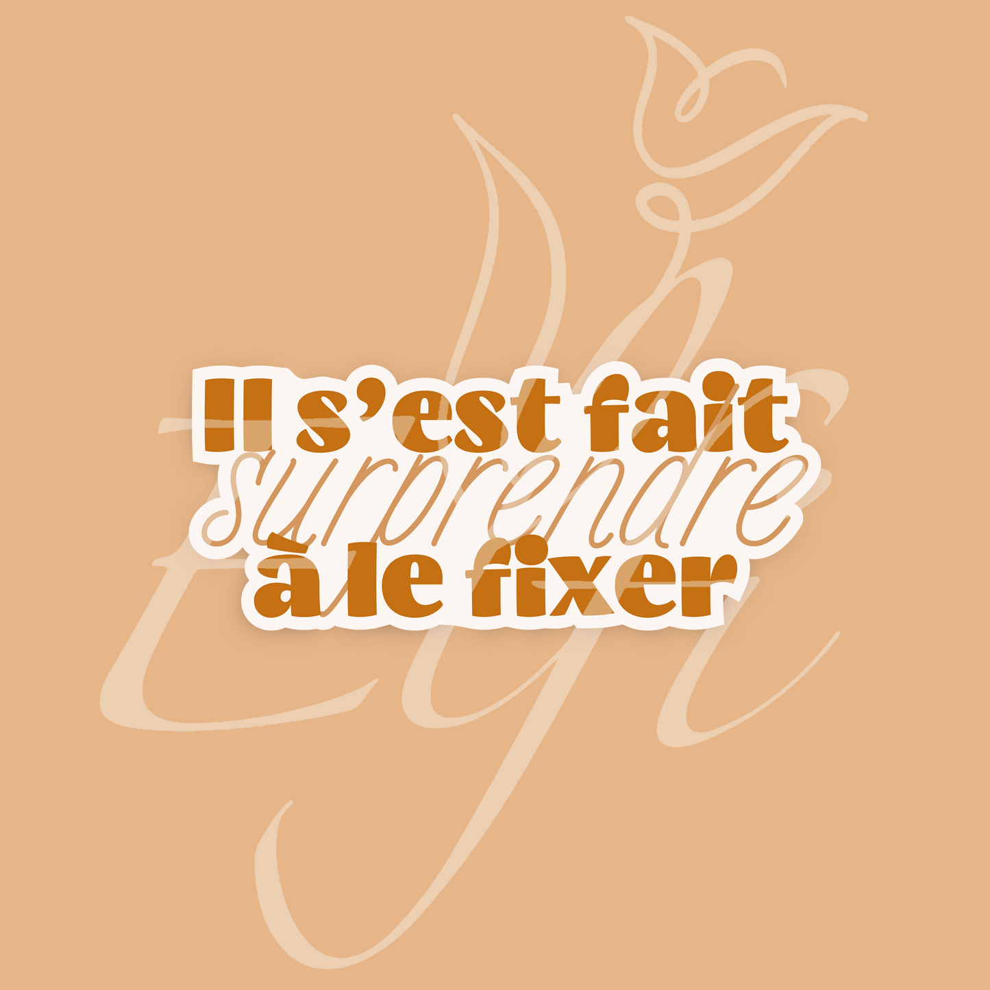 Sticker Numérique – Il s’est fait surprendre à le fixer