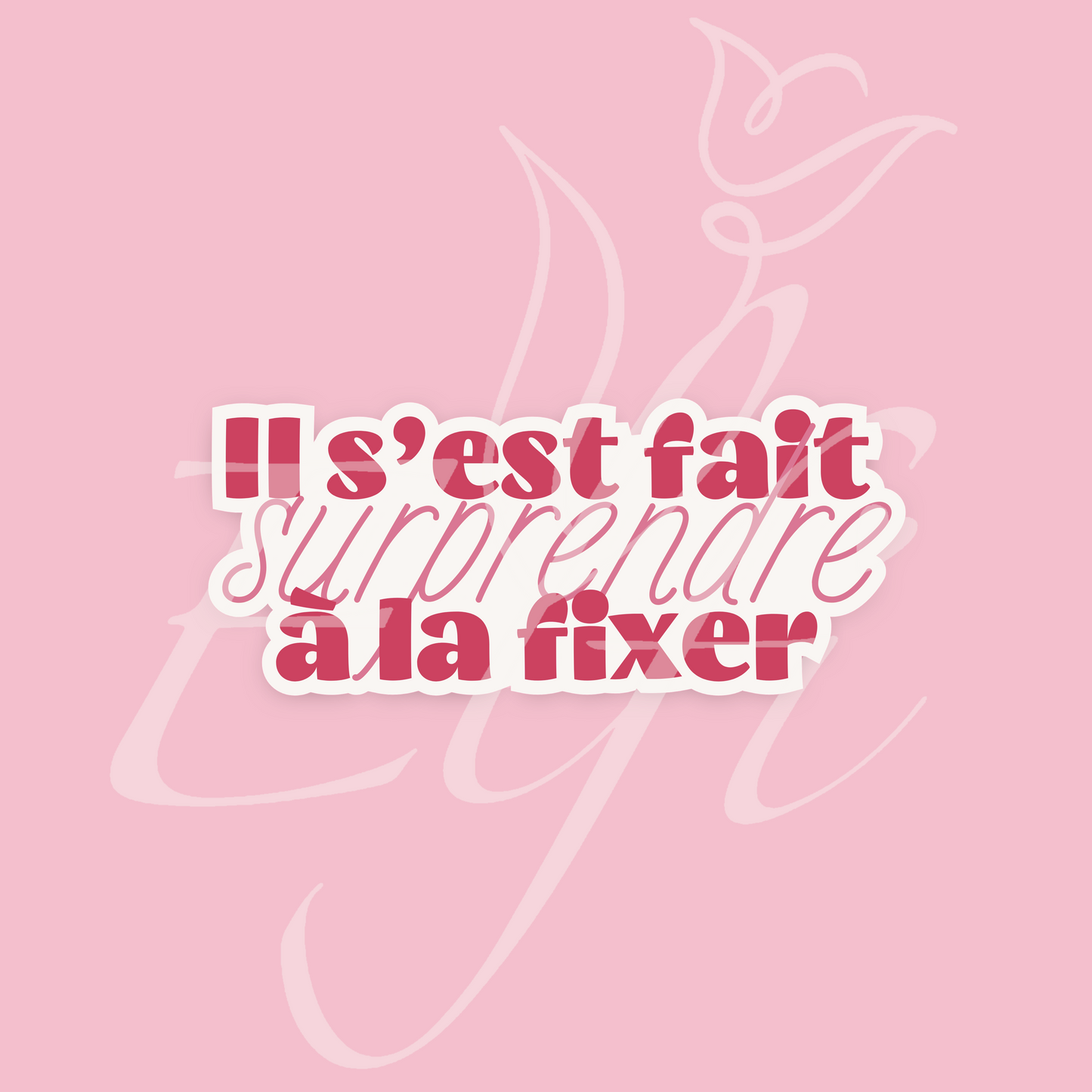 Sticker Numérique – Il s’est fait surprendre à la fixer