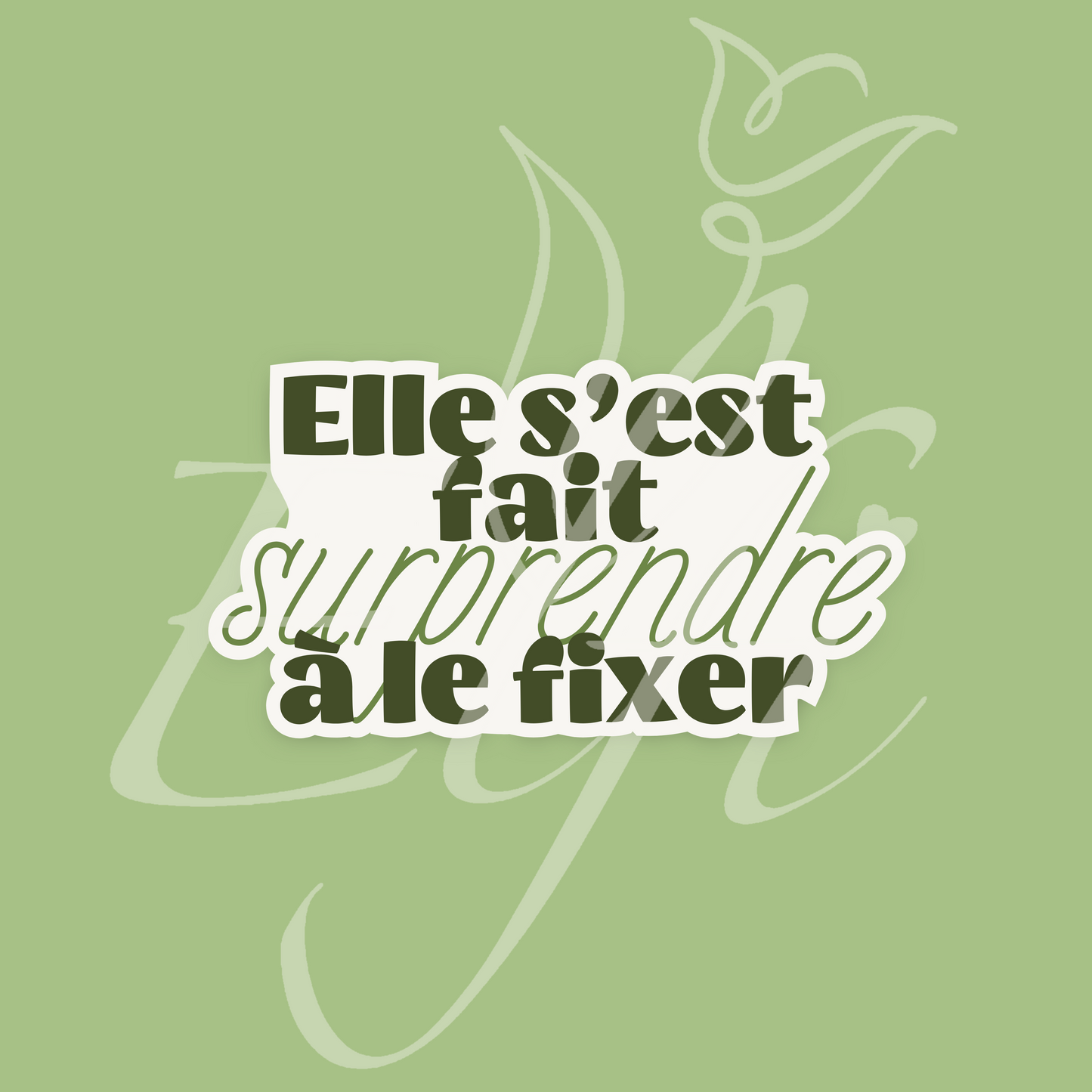 Sticker Numérique – Elle s’est fait surprendre à le fixer