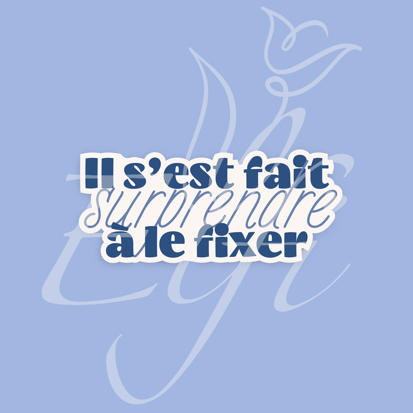 Sticker Numérique – Il s’est fait surprendre à le fixer