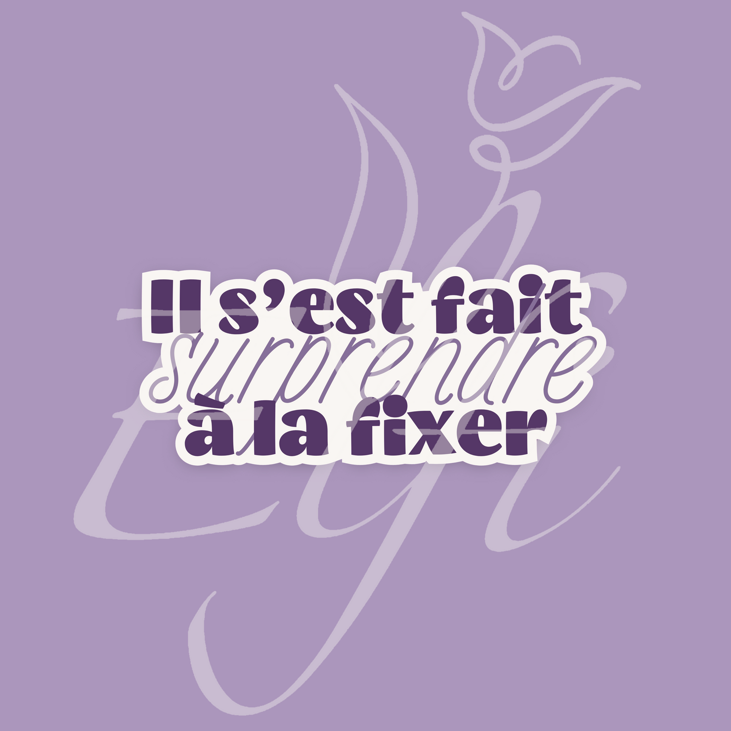 Sticker Numérique – Il s’est fait surprendre à la fixer