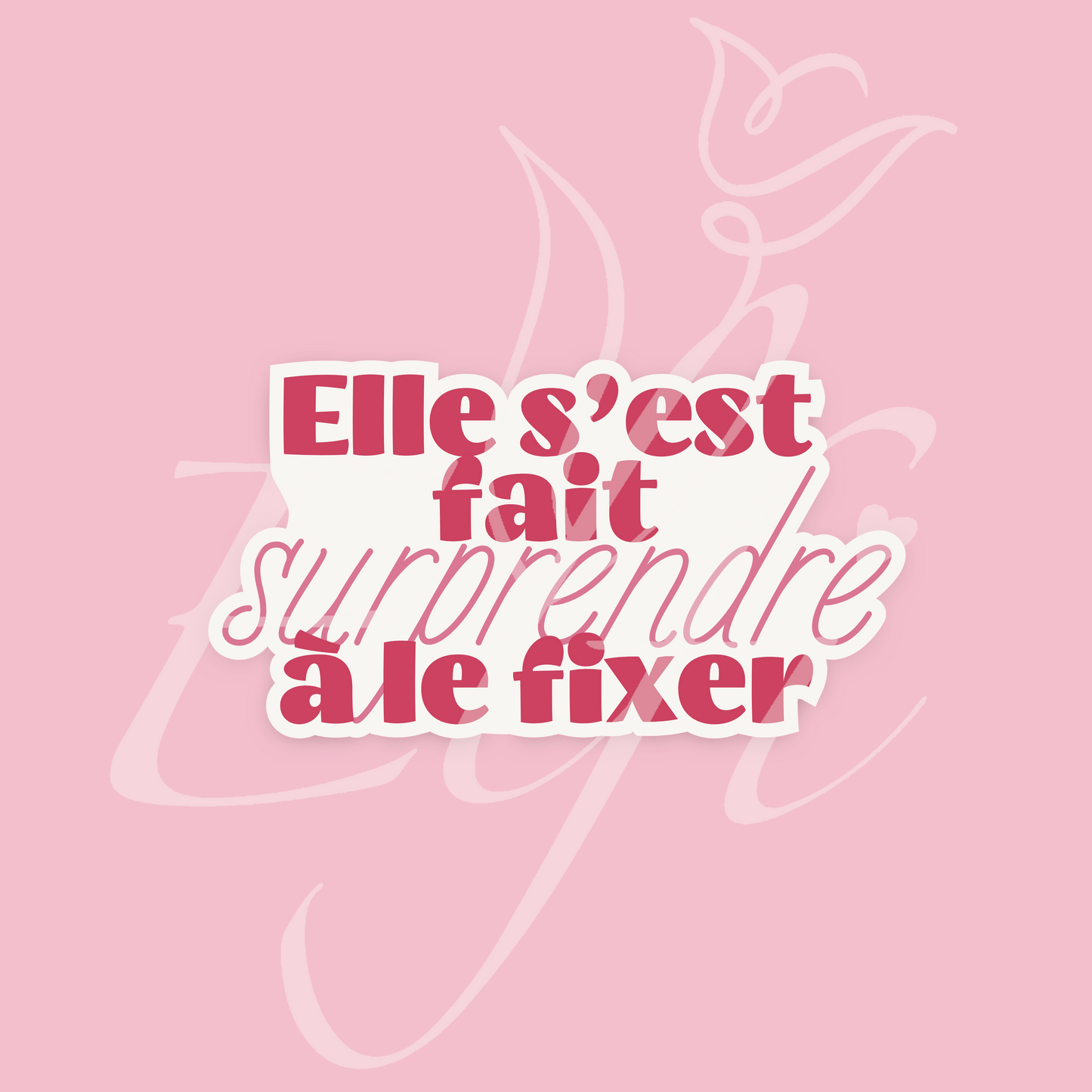 Sticker Numérique – Elle s’est fait surprendre à le fixer
