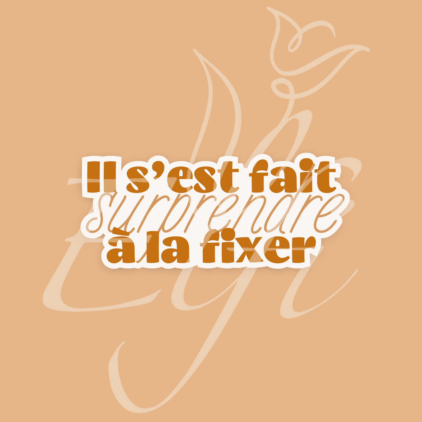 Sticker Numérique – Il s’est fait surprendre à la fixer