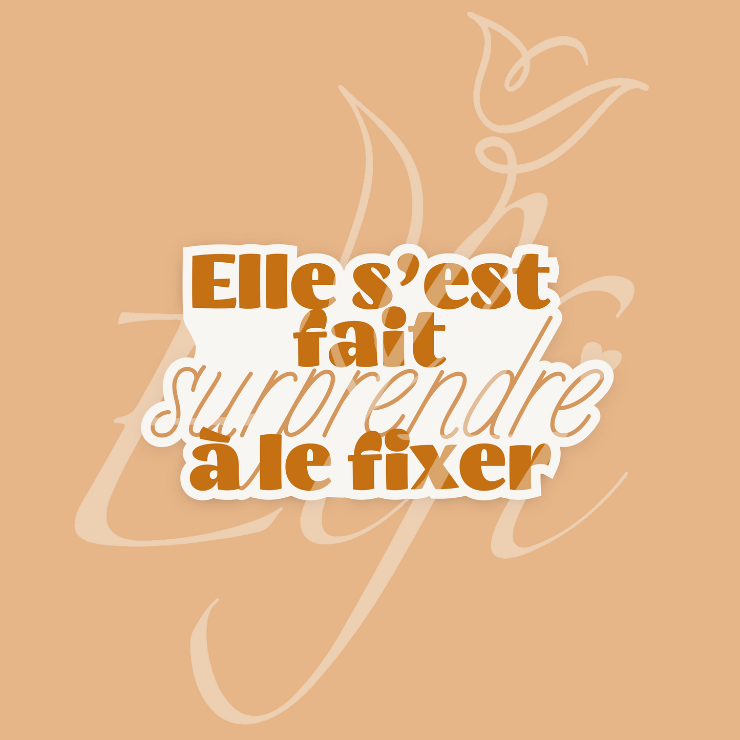 Sticker Numérique – Elle s’est fait surprendre à le fixer