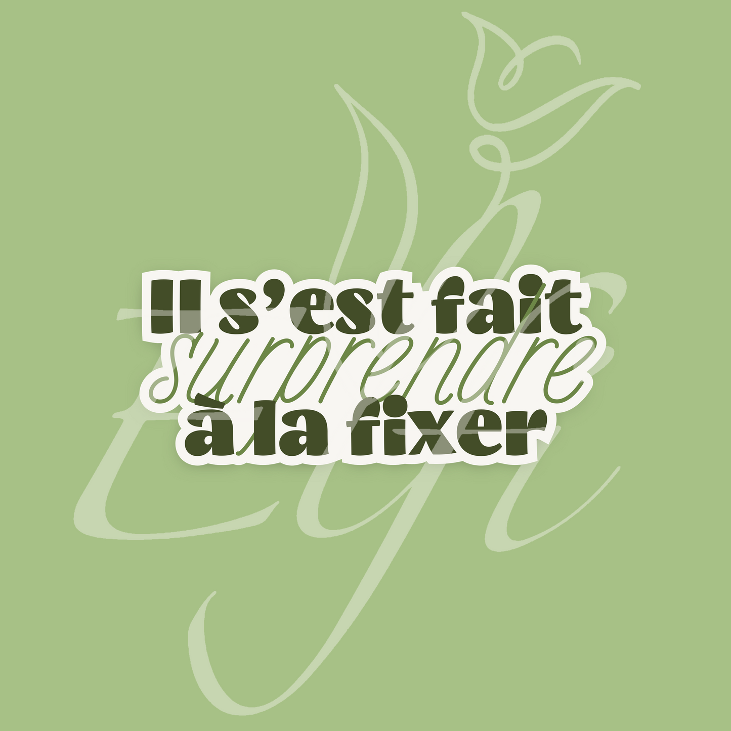 Sticker Numérique – Il s’est fait surprendre à la fixer