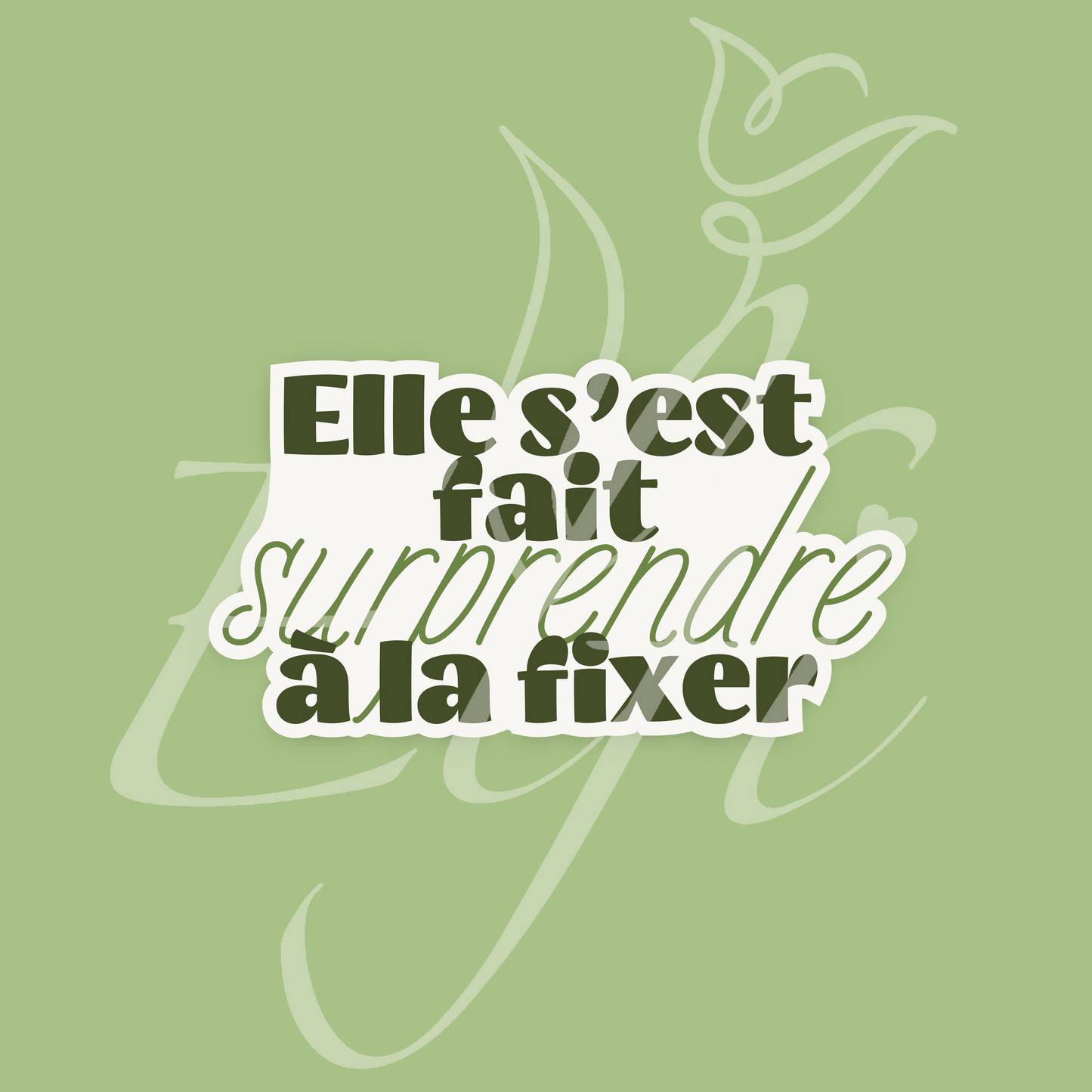 Sticker Numérique – Elle s’est fait surprendre à la fixer