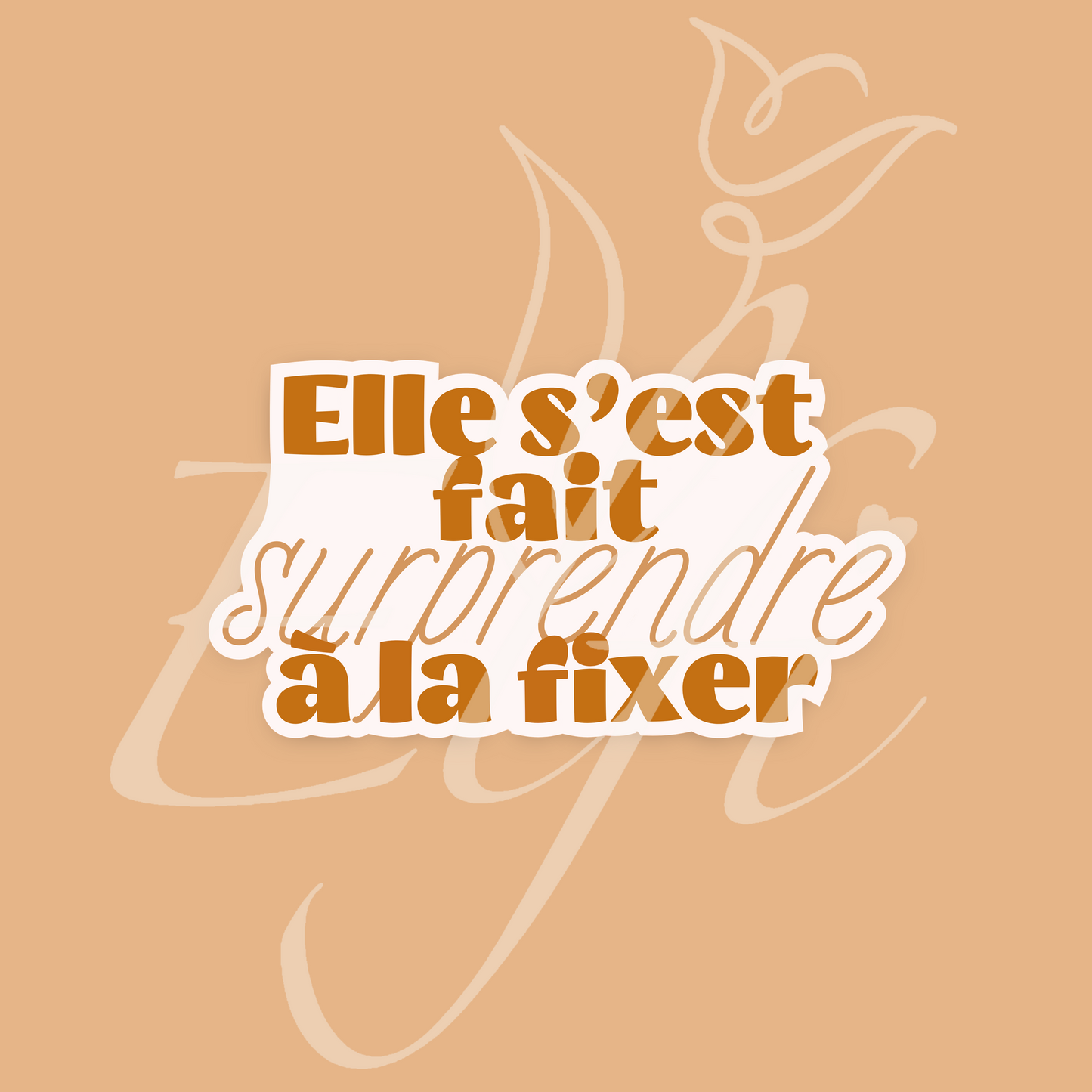 Sticker Numérique – Elle s’est fait surprendre à la fixer