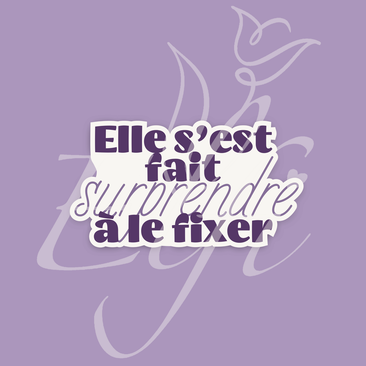 Sticker Numérique – Elle s’est fait surprendre à le fixer